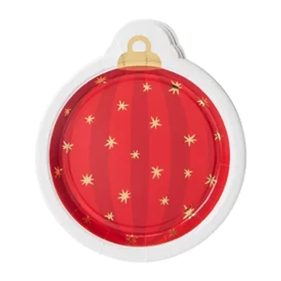 Christmas Themed Ornament Party Plates