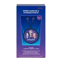 KPop Demon Hunters Wired Earbuds & Storage Pouch Value Set
