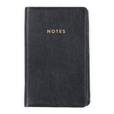 Faux Leather Padded Zipper Journal