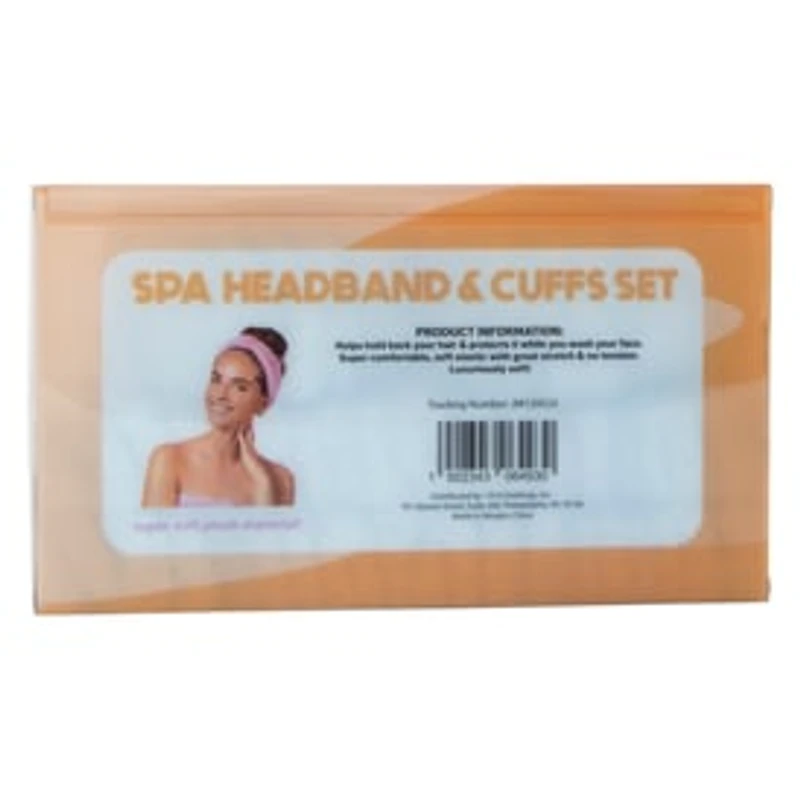 Plush Spa Headband & Cuffs Set