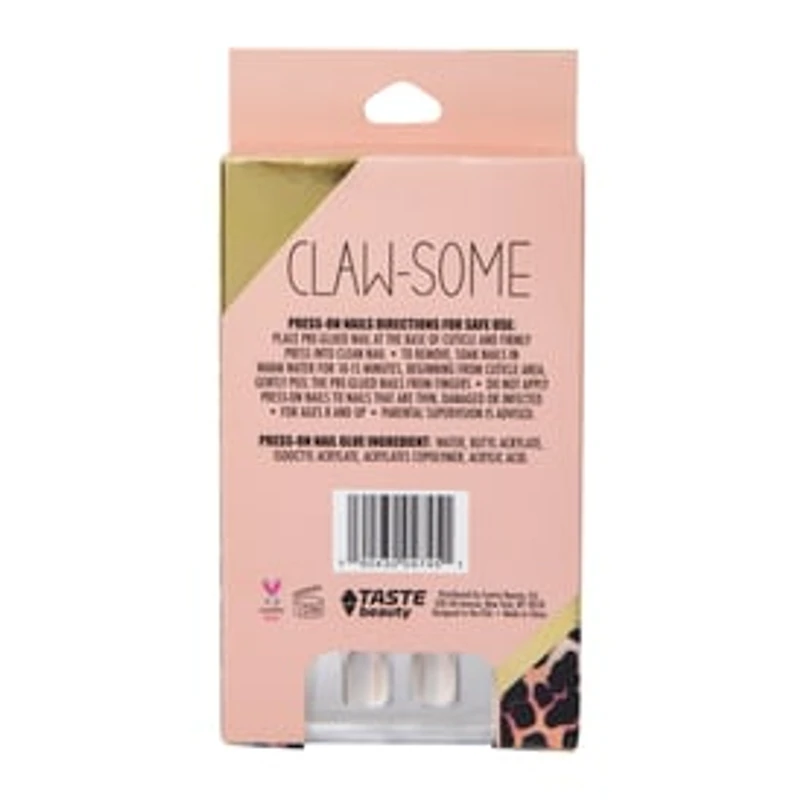 Press-On Nails, Clawsome Animal Print 18-Count