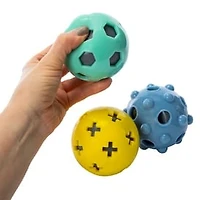 Scented Squeaker Ball Dog Toy 3-Count