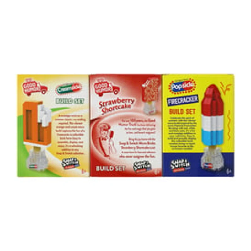 Licensed Popsicles Snap & Switch Build Set 3-Pack