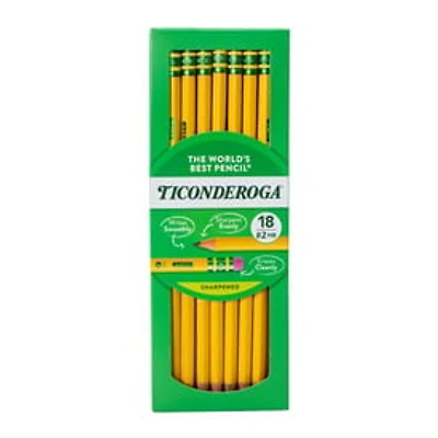Ticonderoga® #2 Pencils HB Sharpened 18-Count