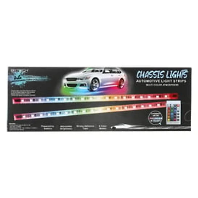 Multicolor Chassis Lights Auto Light Strips 2-Count