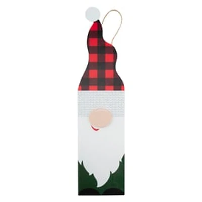 Christmas Gnome Wooden Porch Board 31in x 7.5in