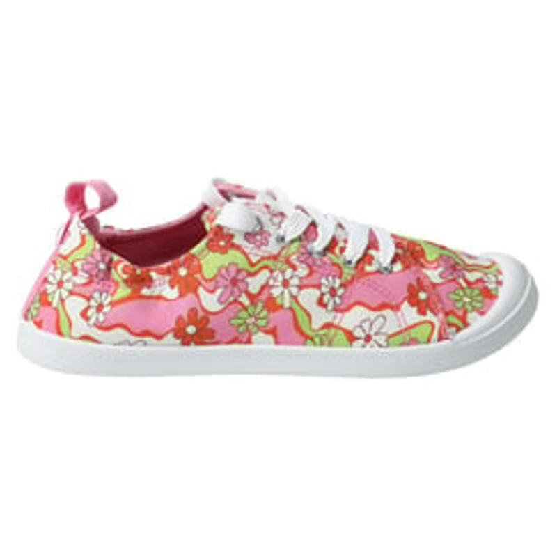Ladies Retro Floral Scrunchback Sneakers