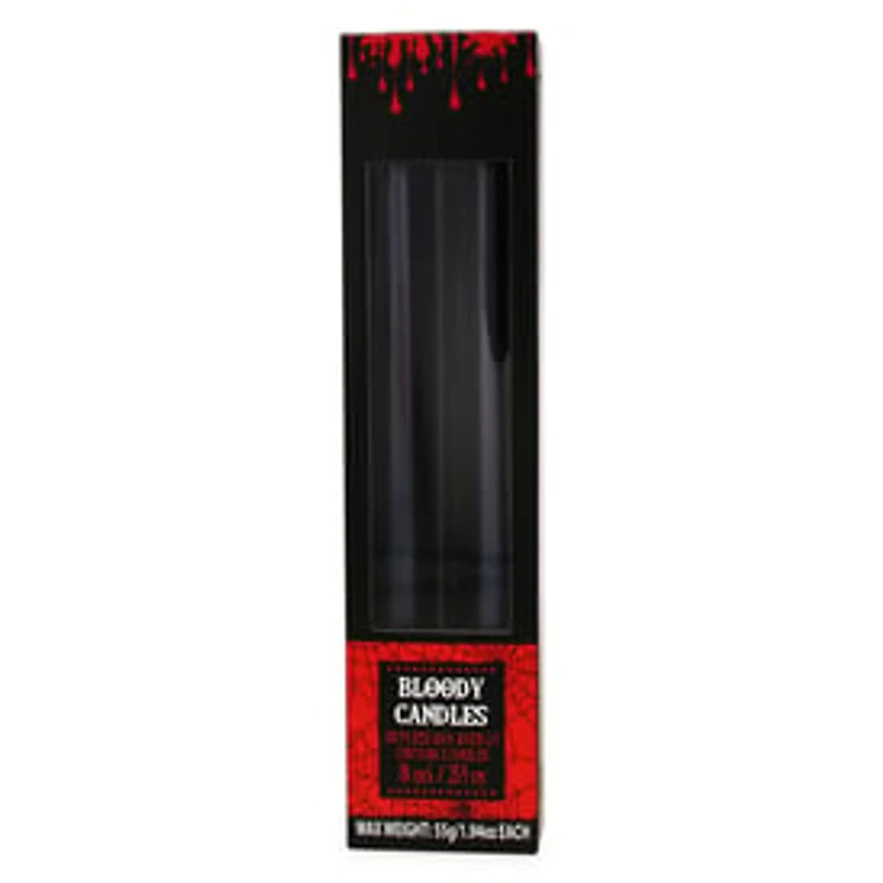 Halloween Bloody Candles 2-Pack, 10in