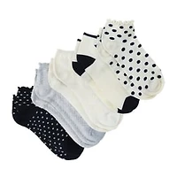 Juniors Quarter Crew Socks 5-Pairs