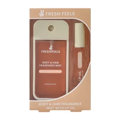 Fresh Feels Whipped Honey & Vanilla Body & Hair Fragrance Mist With Lip Oil