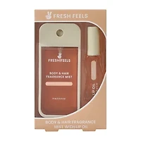 Fresh Feels Whipped Honey & Vanilla Body & Hair Fragrance Mist With Lip Oil