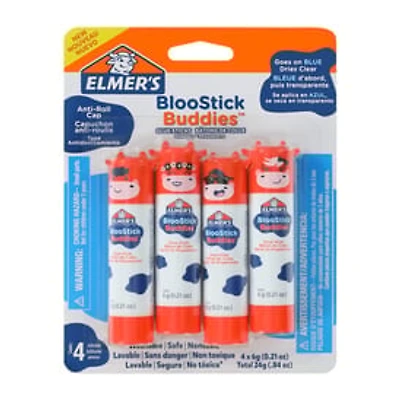 Elmer's® BlooStick Buddies™ Glue Stick 4-Pack