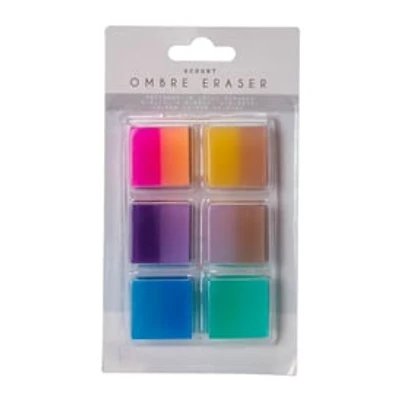 Ombre Eraser Set 6-Count