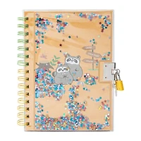 Animal Bracelet Glitter Journal With Key & Lock