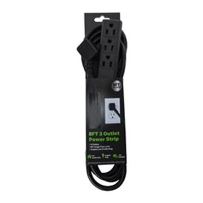 8ft Power Strip With 3 Outlets