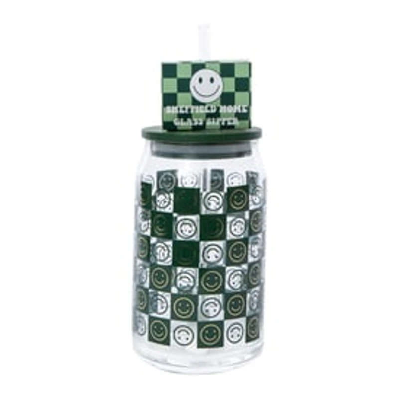 Glass Sipper Tumbler With Bamboo Lid 20oz