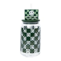 Glass Sipper Tumbler With Bamboo Lid 20oz