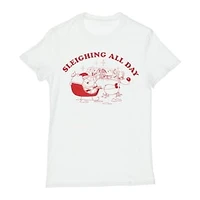 sleighing All Day' Graphic Tee