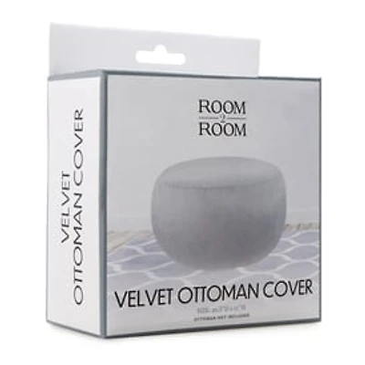 Velvet Ottoman Cover
