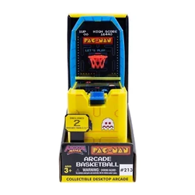 Arcade Mania™ Pac-Man Basketball Collectible Desktop Arcade