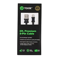 6ft 8-Pin Cable For iPhone® & iPad®