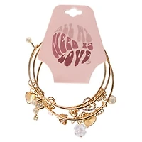 All You Need Is Love Charm Bracelets 3-Count