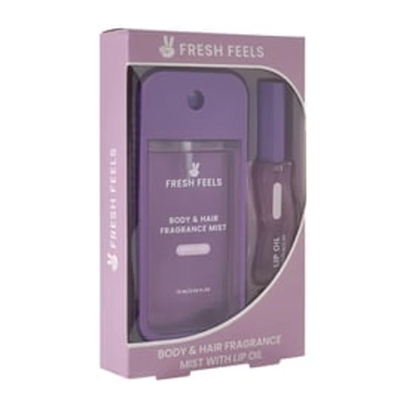 Fresh Feels Berry Kiss Body & Hair Fragrance Mist With Lip Oil