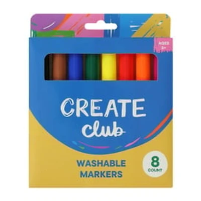 Create Club Washable Markers 8-Pack