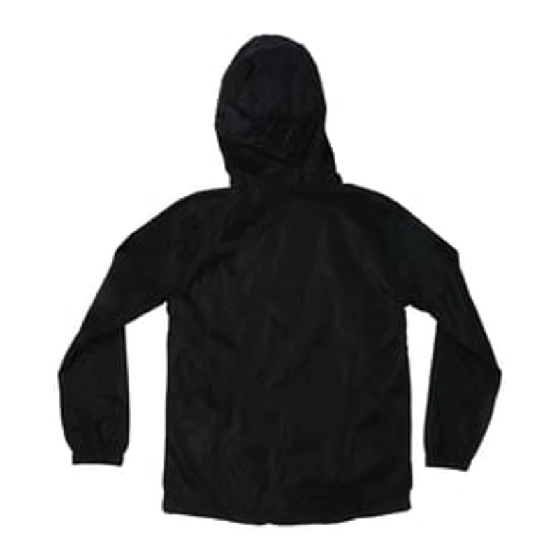 Young Men's Black Windbreaker Jacket