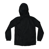 Young Men's Black Windbreaker Jacket