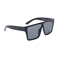 Juniors Plastic Oversized Shield Sunglasses