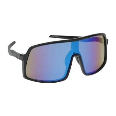 Young Mens Black Shield Sunglasses
