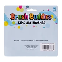 Brush Buddies Kid's Art Brushes 5-Pack