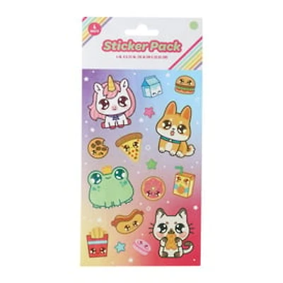 Kawaii Animals & Food Sticker Pack