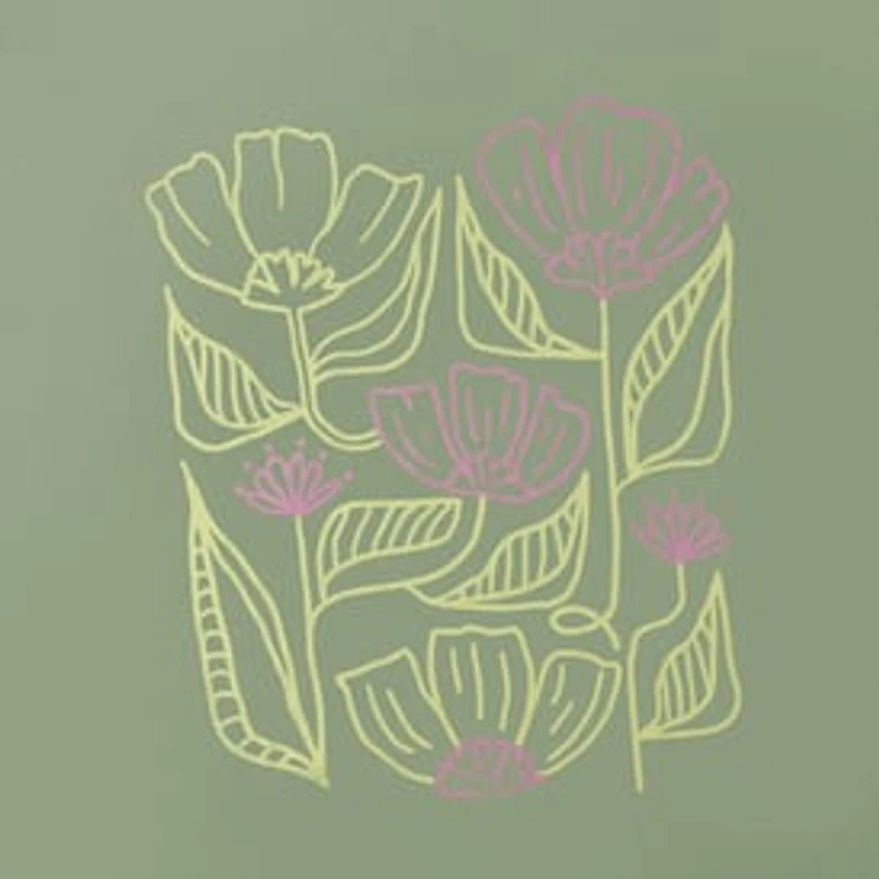 Stencil Flowers Graphic Tee