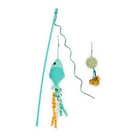 Cat Toy Teaser Wand With Fish