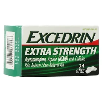 Excedrin Extra Strength Pain Reliever - 24 Caplets