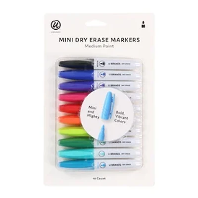 U Brands® Mini Dry Erase Markers 10-Count