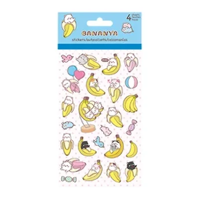 Bananya Stickers 4 Sheets