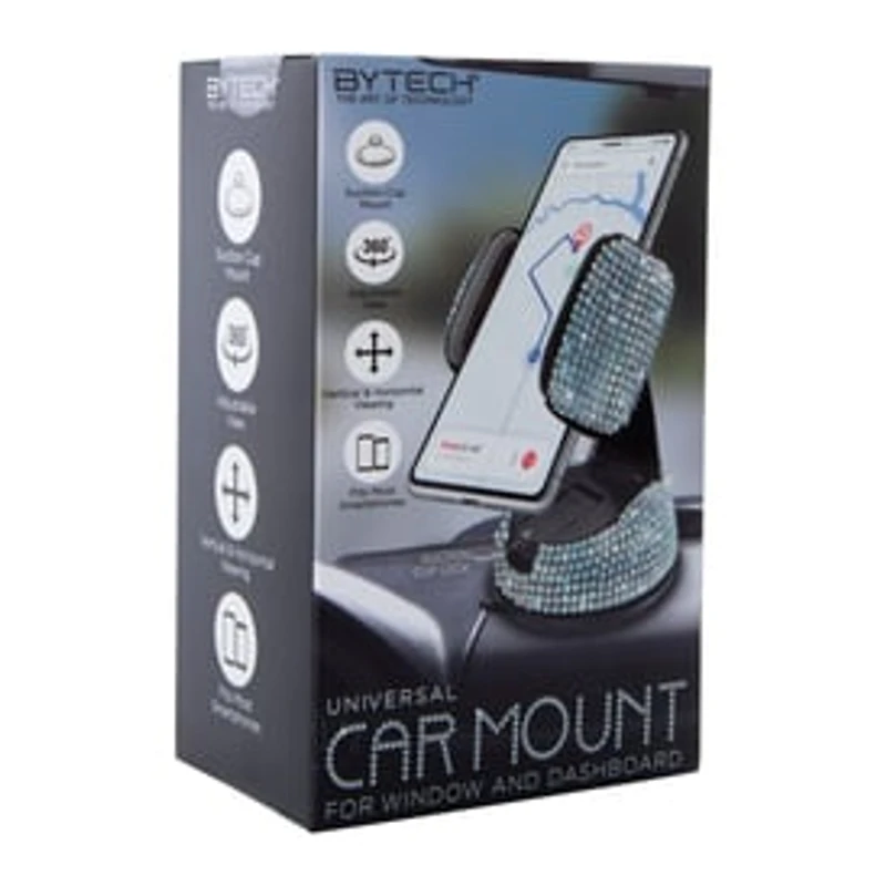 Bling Phone Car Mount With Suction Holder