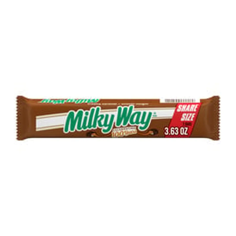 MILKY WAY Candy Milk Chocolate Bar, Share Size, 3.63 Oz