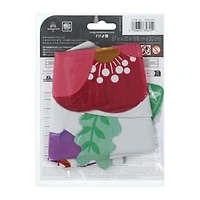 INFLATED Happy Birthday Floral Foil Heart Balloon 27in