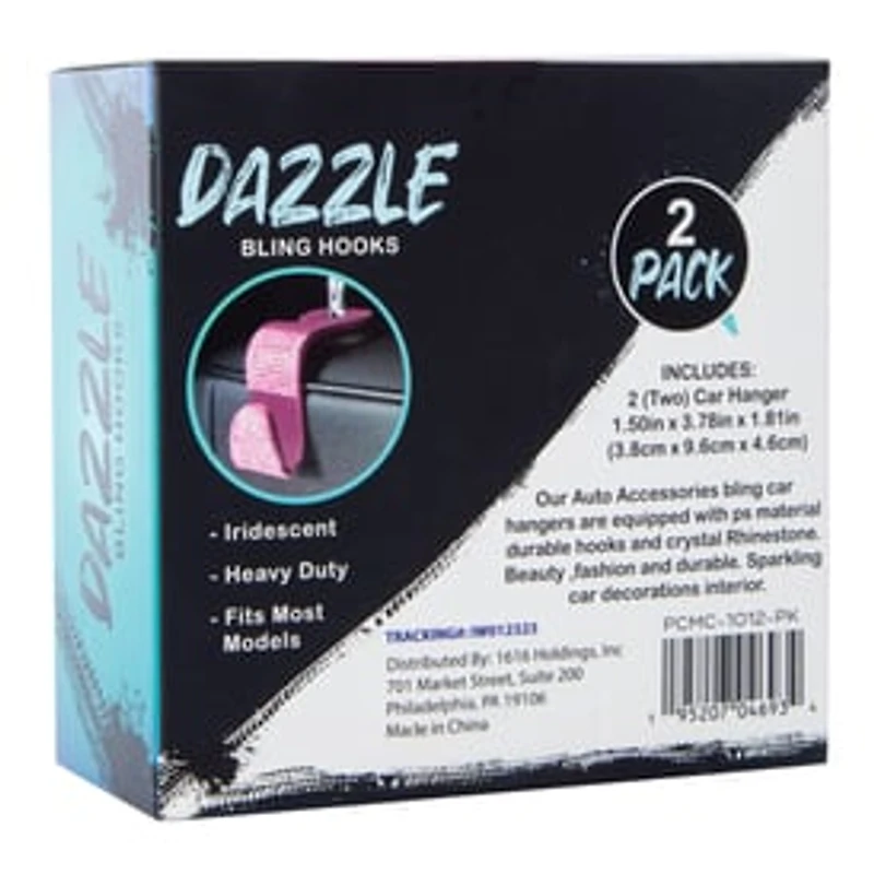 Dazzle Bling Hooks Car Seat Accessory 2-Pack