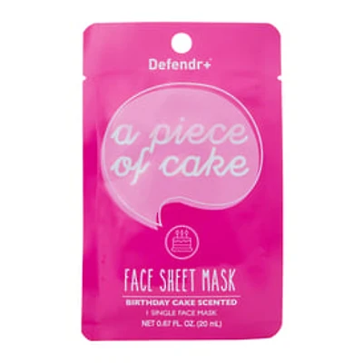 Defender+™ Birthday Cake Scented Face Sheet Mask 0.67oz
