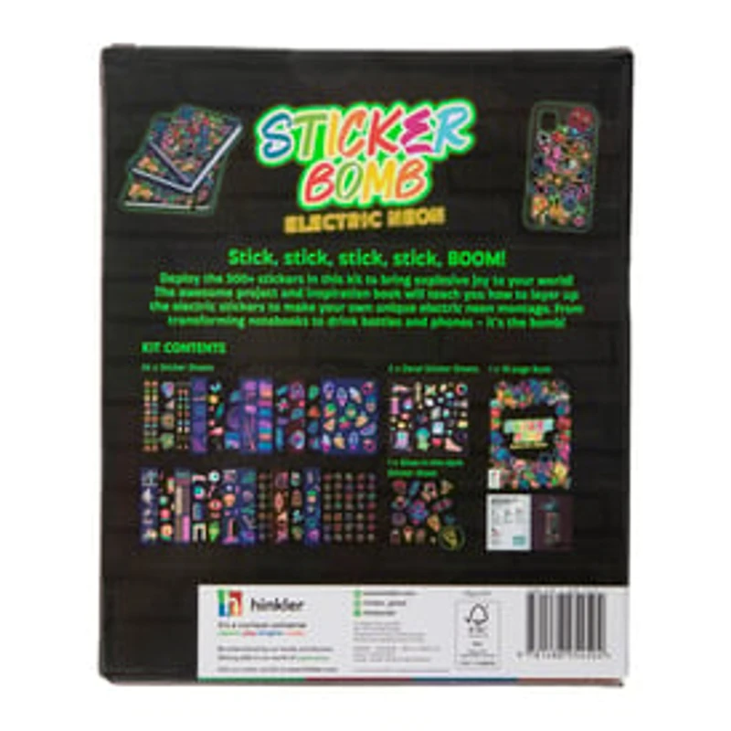 Kaleidoscope Sticker Bomb With Over 500 Stickers & Book