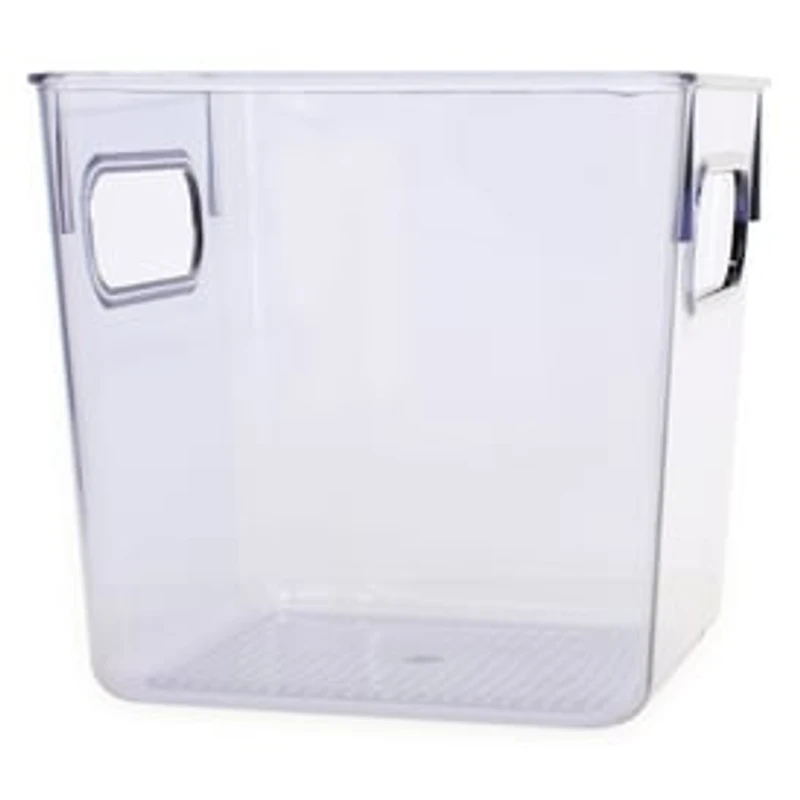 Small Clear Plastic Storage Bin 6in x