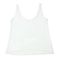Juniors White Hacci Tank Top