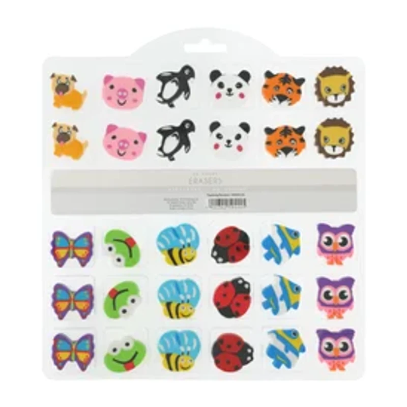 Novelty Eraser 30-Count