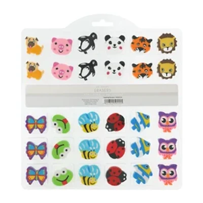 Novelty Eraser 30-Count