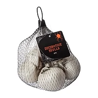 Halloween Decorative Skulls 6-Pack